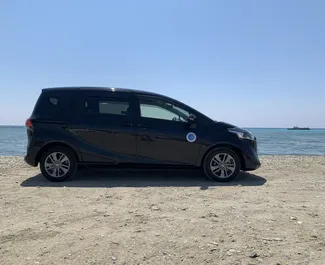 Toyota Sienta 2019 car hire in Cyprus, featuring ✓ Petrol fuel and 145 horsepower ➤ Starting from 35 EUR per day.