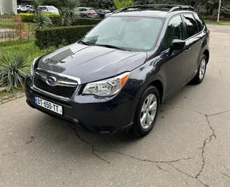 Front view of a rental Subaru Forester in Tbilisi, Georgia ✓ Car #6720. ✓ Automatic TM ✓ 2 reviews.