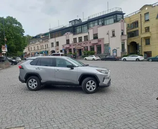 Toyota Rav4 2022 available for rent in Tbilisi, with unlimited mileage limit.
