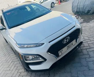 Petrol 2.0L engine of Hyundai Kona 2019 for rental in Dubai.