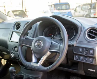 Nissan Note 2019 available for rent in Larnaca, with unlimited mileage limit.