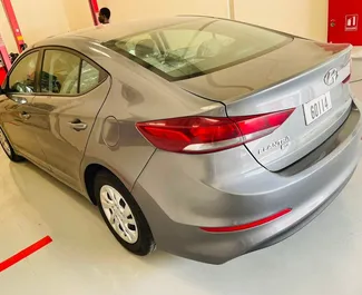 Front view of a rental Hyundai Elantra in Dubai, UAE ✓ Car #7111. ✓ Automatic TM ✓ 1 reviews.