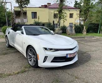 Chevrolet Camaro Cabrio 2016 car hire in Georgia, featuring ✓ Petrol fuel and 335 horsepower ➤ Starting from 200 GEL per day.