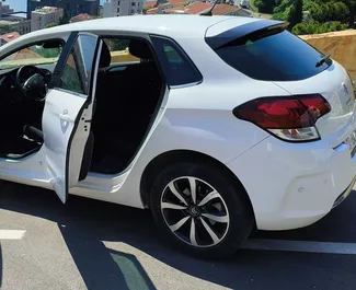 Citroen C4 2018 car hire in Montenegro, featuring ✓ Diesel fuel and 75 horsepower ➤ Starting from 35 EUR per day.