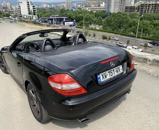 Mercedes-Benz SLK Cabrio 2004 car hire in Georgia, featuring ✓ Petrol fuel and 163 horsepower ➤ Starting from 150 GEL per day.