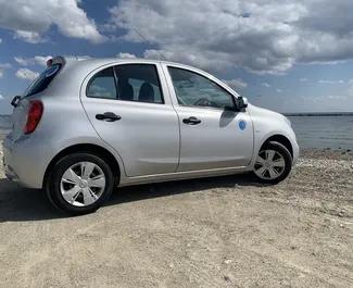 Nissan March 2018 available for rent in Larnaca, with unlimited mileage limit.