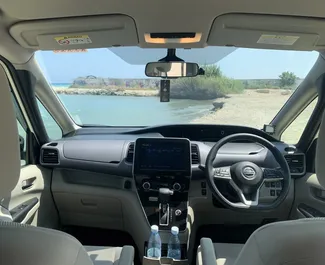 Nissan Serena 2020 available for rent in Larnaca, with unlimited mileage limit.