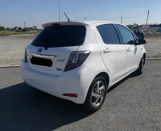 Toyota Yaris 2018 car hire in Cyprus, featuring ✓ Petrol fuel and 98 horsepower ➤ Starting from 10 EUR per day.