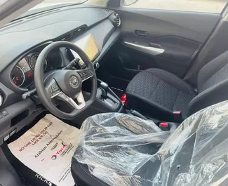 Interior of Nissan Kicks for hire in the UAE. A Great 5-seater car with a Automatic transmission.