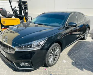 Interior of Kia Cadenza for hire in the UAE. A Great 5-seater car with a Automatic transmission.