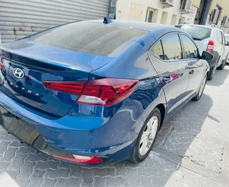 Petrol 1.6L engine of Hyundai Elantra 2019 for rental in Dubai.