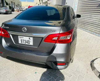 Petrol 1.8L engine of Nissan Sentra 2019 for rental in Dubai.