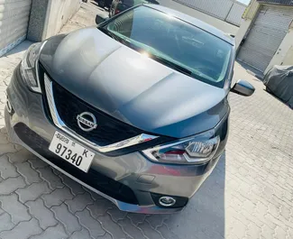 Nissan Sentra 2019 car hire in the UAE, featuring ✓ Petrol fuel and  horsepower ➤ Starting from 88 AED per day.