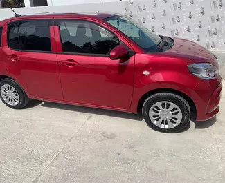 Front view of a rental Toyota Passo in Limassol, Cyprus ✓ Car #7251. ✓ Automatic TM ✓ 0 reviews.