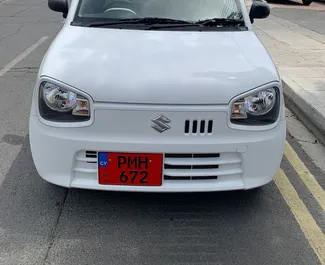 Front view of a rental Suzuki Alto in Limassol, Cyprus ✓ Car #7230. ✓ Automatic TM ✓ 0 reviews.