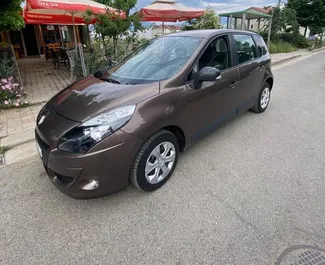 Front view of a rental Renault Scenic in Tirana, Albania ✓ Car #7283. ✓ Manual TM ✓ 0 reviews.