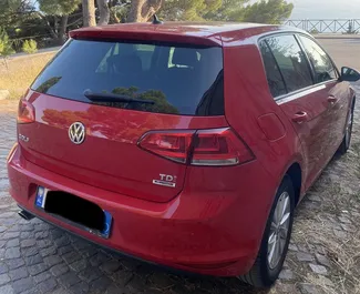 Volkswagen Golf 7 2016 car hire in Albania, featuring ✓ Diesel fuel and 110 horsepower ➤ Starting from 28 EUR per day.