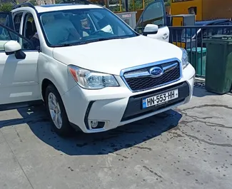 Subaru Forester 2014 car hire in Georgia, featuring ✓ Petrol fuel and 170 horsepower ➤ Starting from 110 GEL per day.