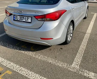 Hyundai Elantra 2015 available for rent at Kutaisi Airport, with unlimited mileage limit.