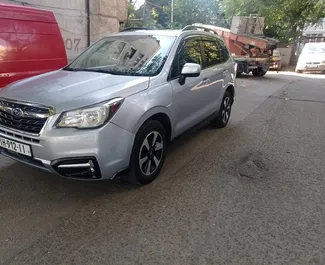 Front view of a rental Subaru Forester in Tbilisi, Georgia ✓ Car #7272. ✓ Automatic TM ✓ 0 reviews.