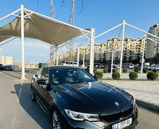 Diesel 2.0L engine of BMW 320d 2019 for rental in Tbilisi.