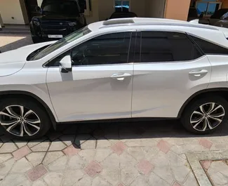 Lexus RX 350 rental. Comfort, Premium, Crossover Car for Renting in the UAE ✓ Deposit of 2000 AED ✓ TPL, CDW, SCDW, Passengers, Theft, No Deposit insurance options.