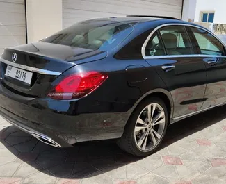 Front view of a rental Mercedes-Benz C-Class in Dubai, UAE ✓ Car #7207. ✓ Automatic TM ✓ 0 reviews.