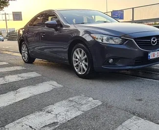 Front view of a rental Mazda 6 in Tirana, Albania ✓ Car #7062. ✓ Automatic TM ✓ 1 reviews.