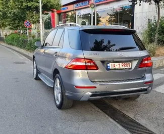 Mercedes-Benz ML350 2013 car hire in Albania, featuring ✓ Diesel fuel and 302 horsepower ➤ Starting from 100 EUR per day.