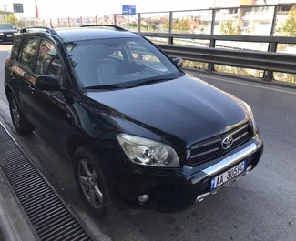 Front view of a rental Toyota Rav4 in Tirana, Albania ✓ Car #7245. ✓ Automatic TM ✓ 0 reviews.