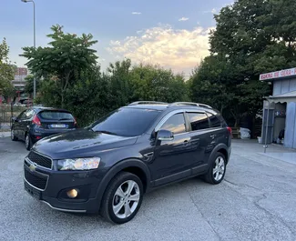 Front view of a rental Chevrolet Captiva in Tirana, Albania ✓ Car #7335. ✓ Automatic TM ✓ 0 reviews.