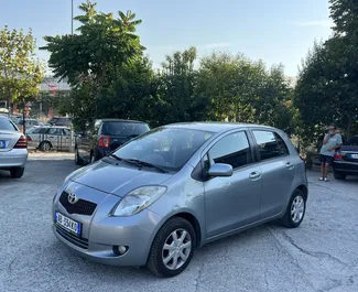 Toyota Yaris 2009 automobilio nuoma Albanijoje, savybės ✓ Dyzelinas degalai ir 90 arklio galios ➤ Nuo 35 EUR per dieną.