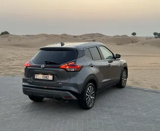 Nissan Kicks rental. Economy, Comfort, Crossover Car for Renting in the UAE ✓ Deposit of 1000 AED ✓ TPL insurance options.