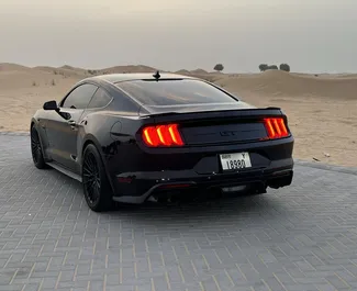 Petrol 5.0L engine of Ford Mustang GT 2021 for rental in Dubai.