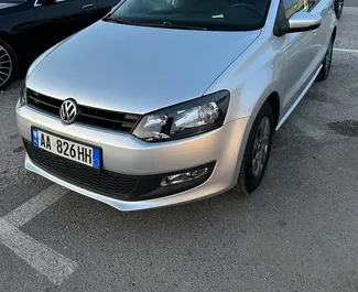 Front view of a rental Volkswagen Polo in Durres, Albania ✓ Car #7407. ✓ Automatic TM ✓ 1 reviews.