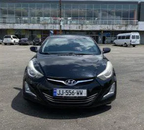 Front view of a rental Hyundai Elantra in Kutaisi, Georgia ✓ Car #7746. ✓ Automatic TM ✓ 0 reviews.