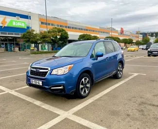 Subaru Forester 2016 available for rent in Tbilisi, with unlimited mileage limit.