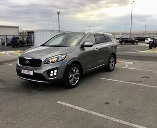 Front view of a rental Kia Sorento in Tbilisi, Georgia ✓ Car #7668. ✓ Automatic TM ✓ 0 reviews.