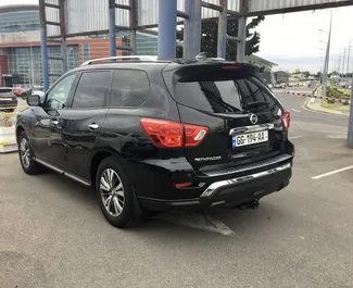 Nissan Pathfinder 2020 available for rent in Tbilisi, with unlimited mileage limit.