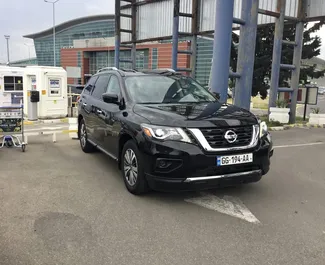 Nissan Pathfinder 2020 car hire in Georgia, featuring ✓ Petrol fuel and 243 horsepower ➤ Starting from 201 GEL per day.