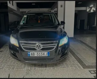 Front view of a rental Volkswagen Tiguan in Tirana, Albania ✓ Car #7691. ✓ Automatic TM ✓ 0 reviews.