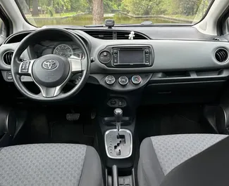 Interior of Toyota Yaris for hire in Georgia. A Great 5-seater car with a Automatic transmission.