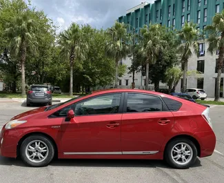 Hybrid 1.8L engine of Toyota Prius 2011 for rental in Kutaisi.