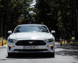 トビリシにて、グルジアにてでのFord Mustang Cabrio #8032 自動カーレンタル、2.3Lエンジン搭載 ➤ タムタから。