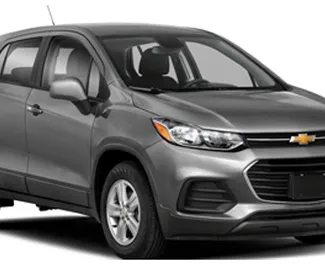 Front view of a rental Chevrolet Trax in Amman, Jordan ✓ Car #8097. ✓ Automatic TM ✓ 0 reviews.