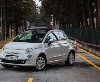 Автопрокат Fiat 500 Cabrio в Тбилиси, Грузия ✓ №8034. ✓ Автомат КП ✓ Отзывов: 1.