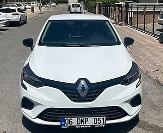 Front view of a rental Renault Clio 5 at Antalya Airport, Turkey ✓ Car #8109. ✓ Automatic TM ✓ 1 reviews.