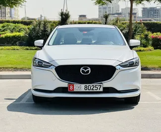 Bilutleie av Mazda 6 2023 i i De Forente Arabiske Emirater, inkluderer ✓ Bensin drivstoff og 182 hestekrefter ➤ Starter fra 110 AED per dag.