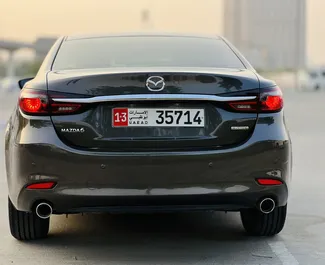 Mazda 6 2021 car hire in the UAE, featuring ✓ Petrol fuel and 182 horsepower ➤ Starting from 90 AED per day.