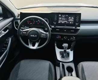 Interior of Kia Seltos for hire in the UAE. A Great 5-seater car with a Automatic transmission.